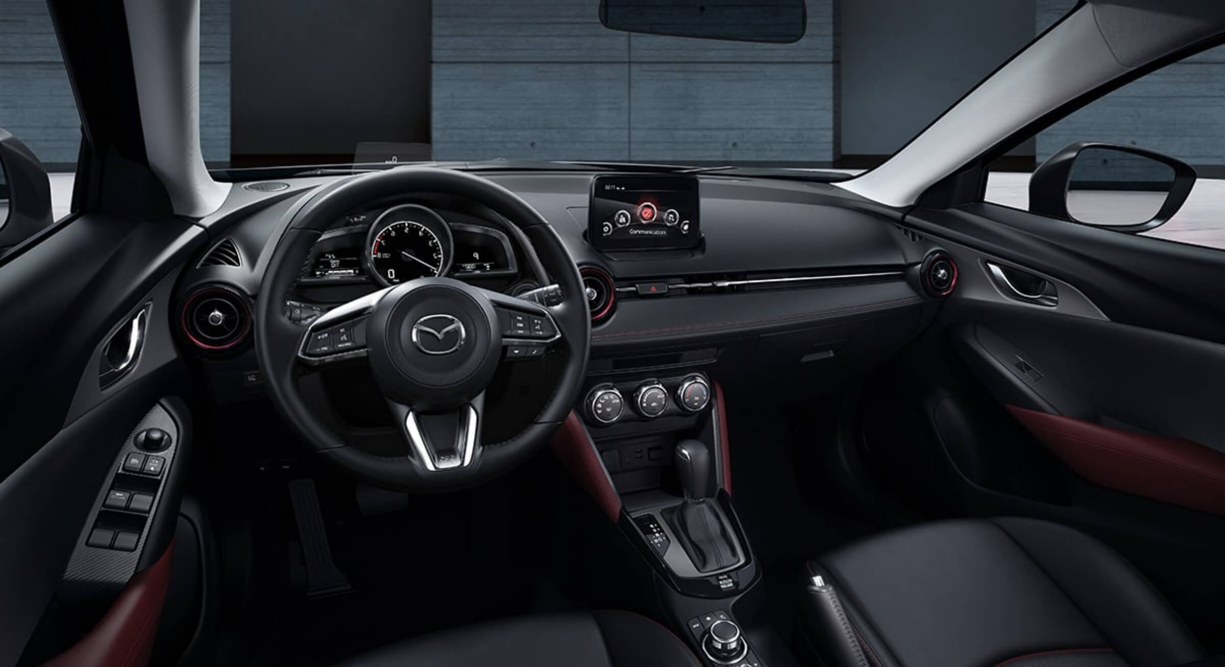 Black Leatherette Mazda Cx3 Interior Foto 3
